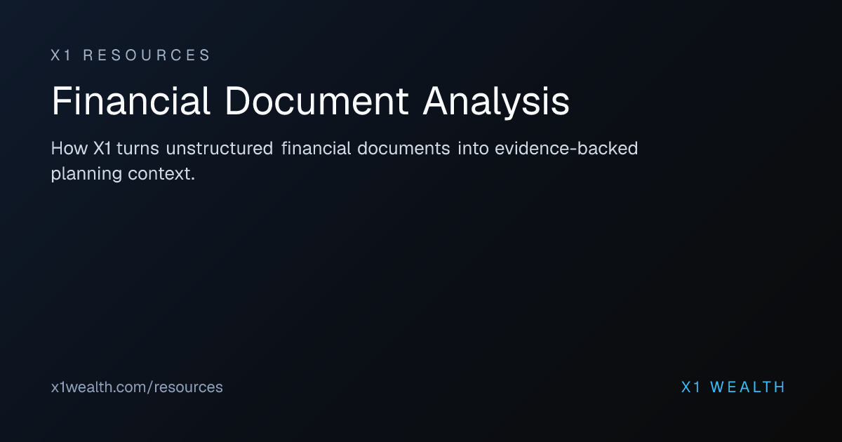 Financial Document Analysis | X1 Resources