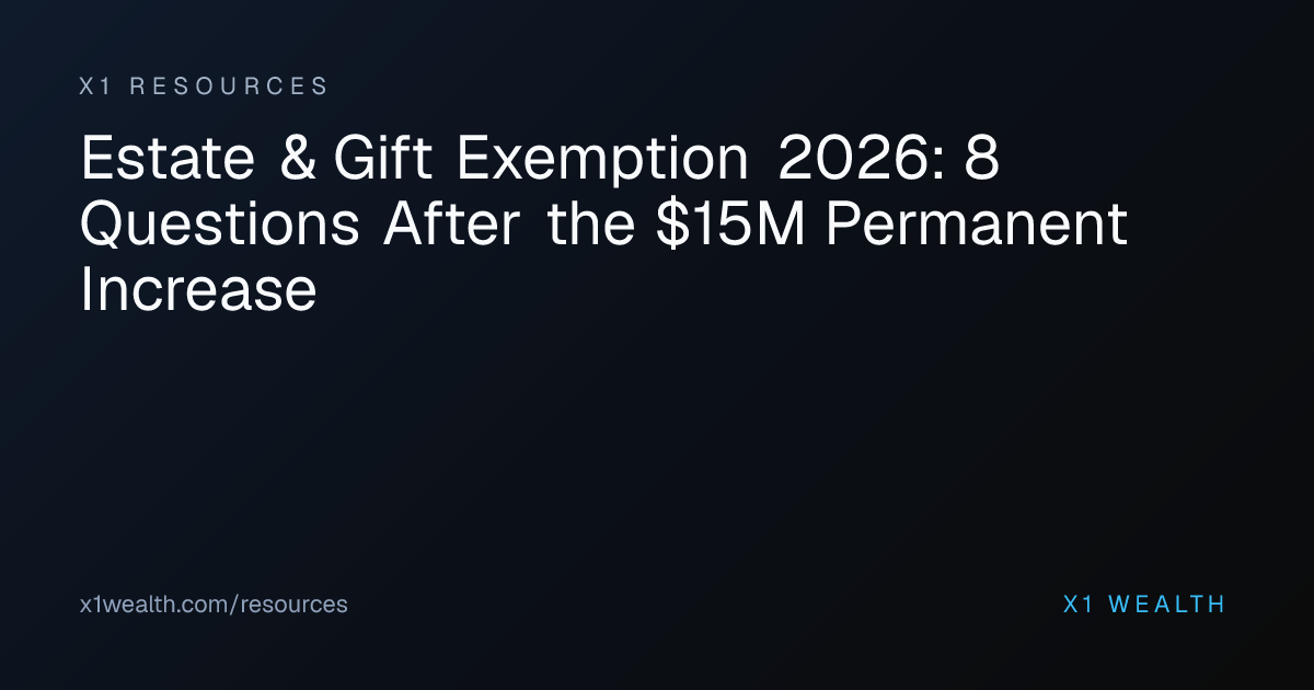 Estate & Gift Exemption 2026: 8 Questions After the $15M Permanent ...