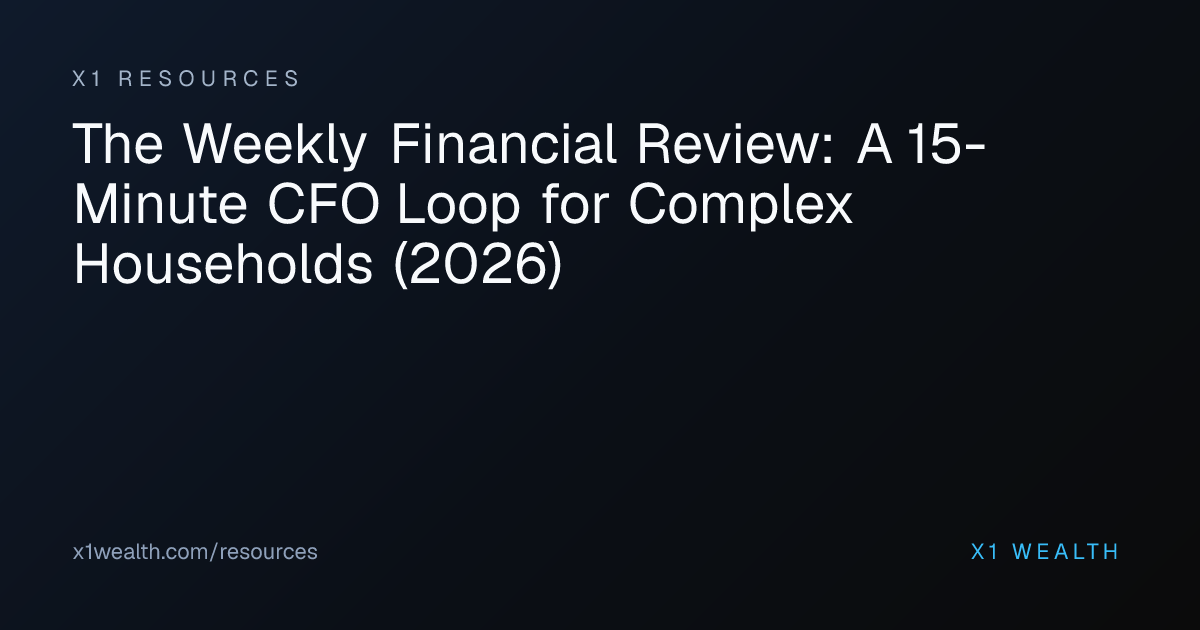 The Weekly Financial Review: A 15-Minute CFO Loop for Complex ...